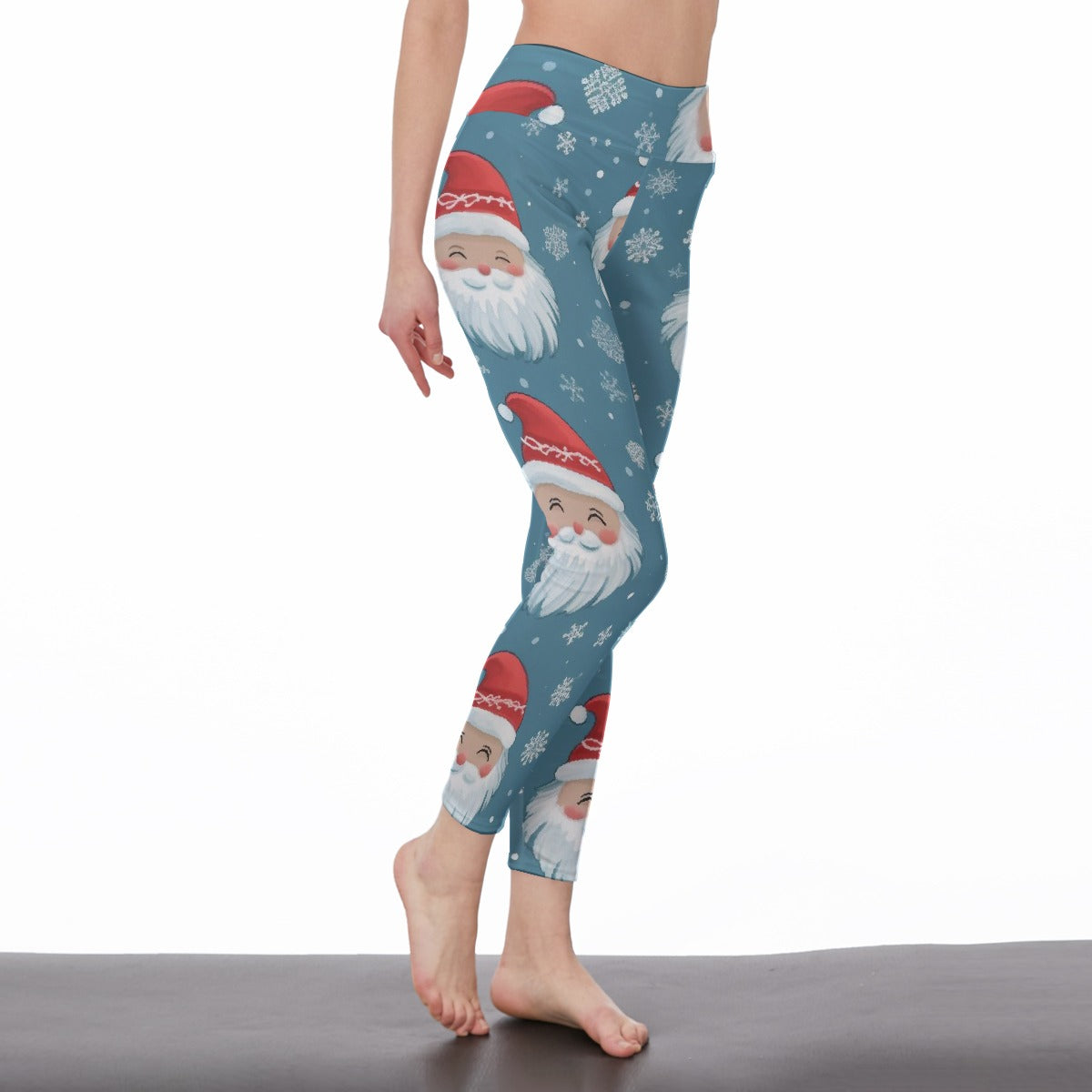 All-Over Print Women's High Waist Leggings | Side Stitch Closure