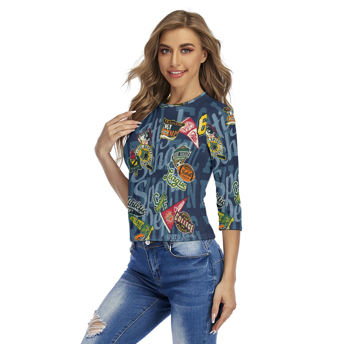 All-Over Print Women's Raglan Sleeves T-shirts