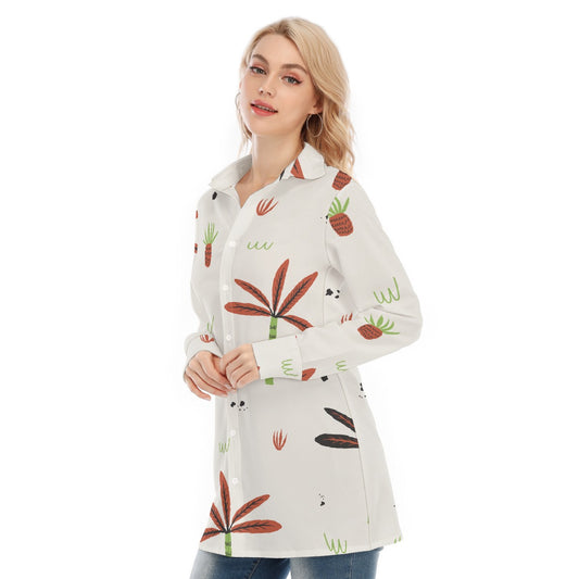 All-Over Print Women's Long Shirt