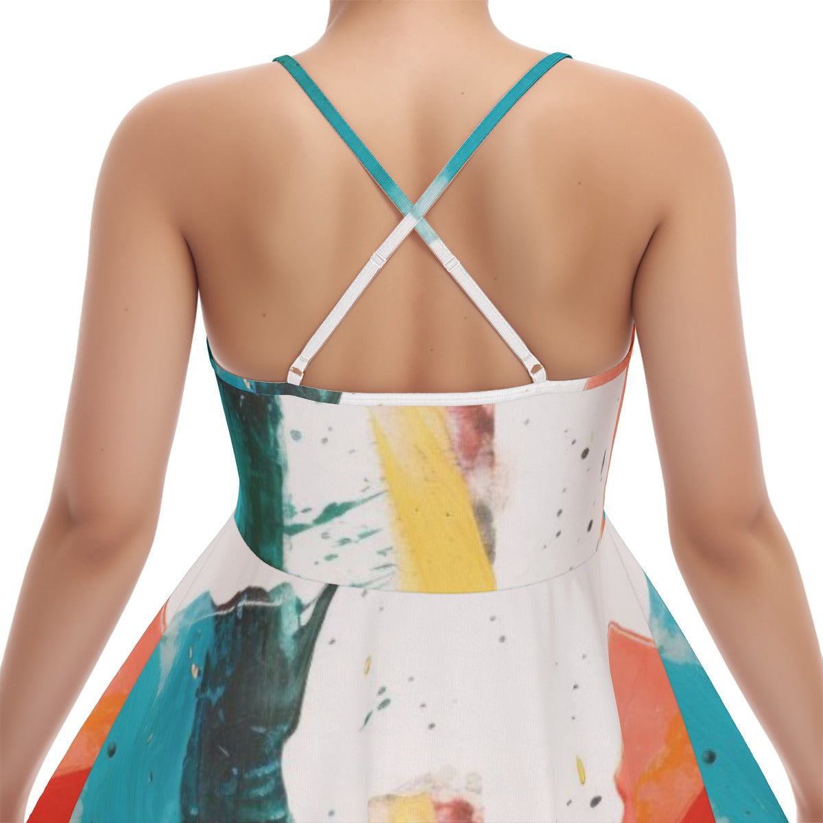 All-Over Print Women‘s Cross Cami Dress