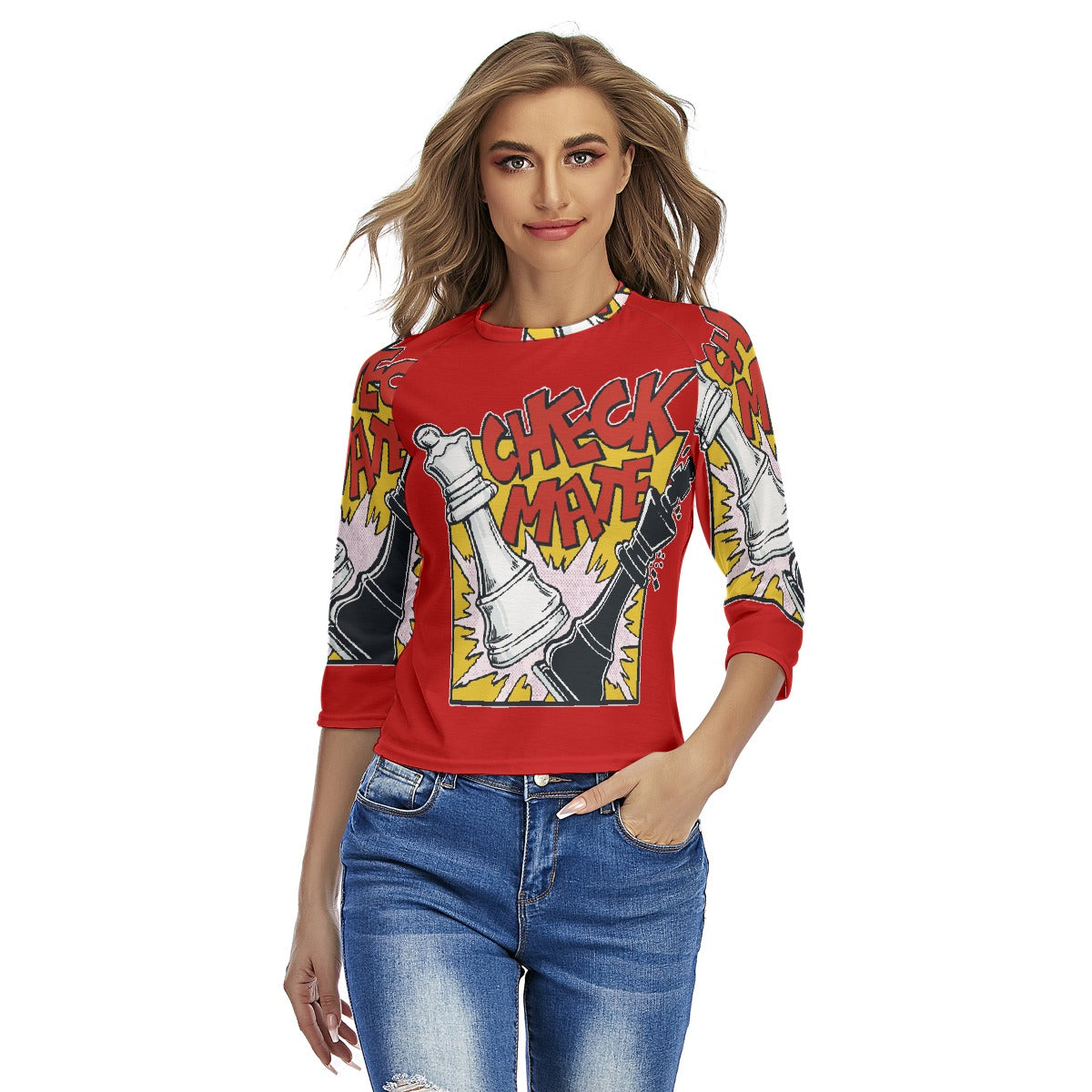 All-Over Print Women's Raglan Sleeves T-shirts