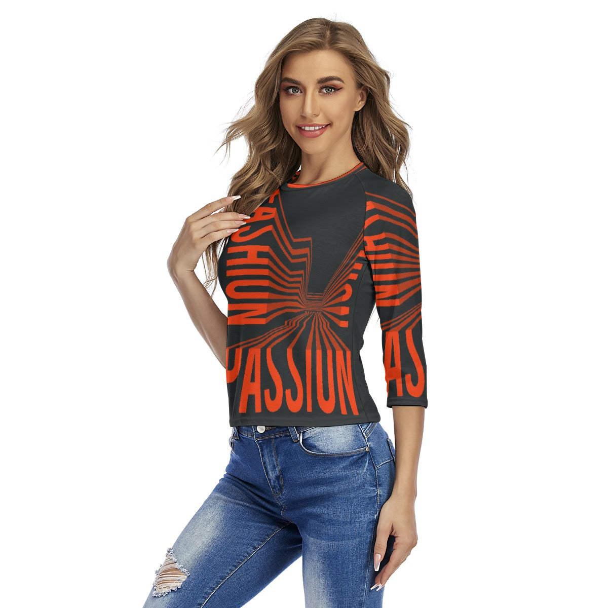 All-Over Print Women's Raglan Sleeves T-shirts