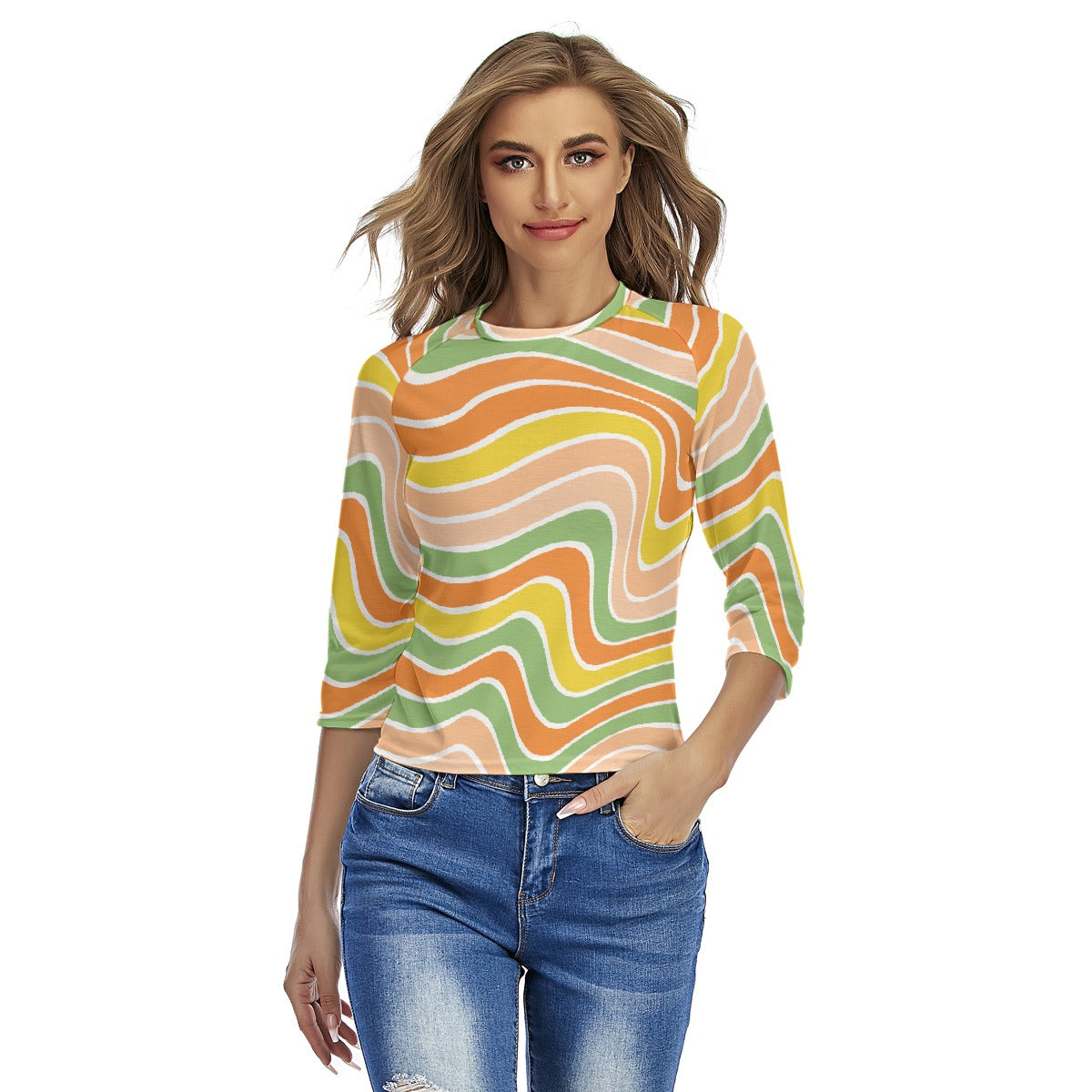 All-Over Print Women's Raglan Sleeves T-shirts