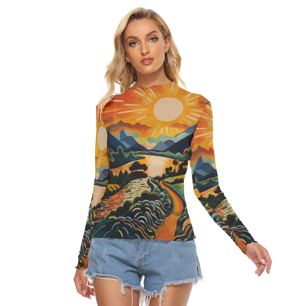 All-Over Print Women's Mesh T-shirt