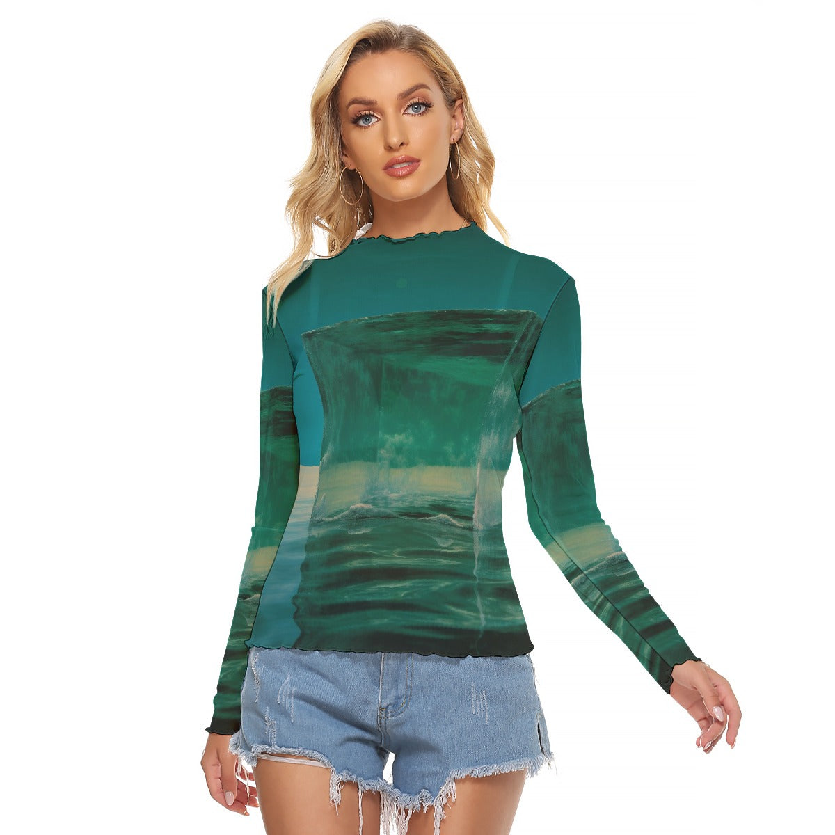 All-Over Print Women's Mesh T-shirt