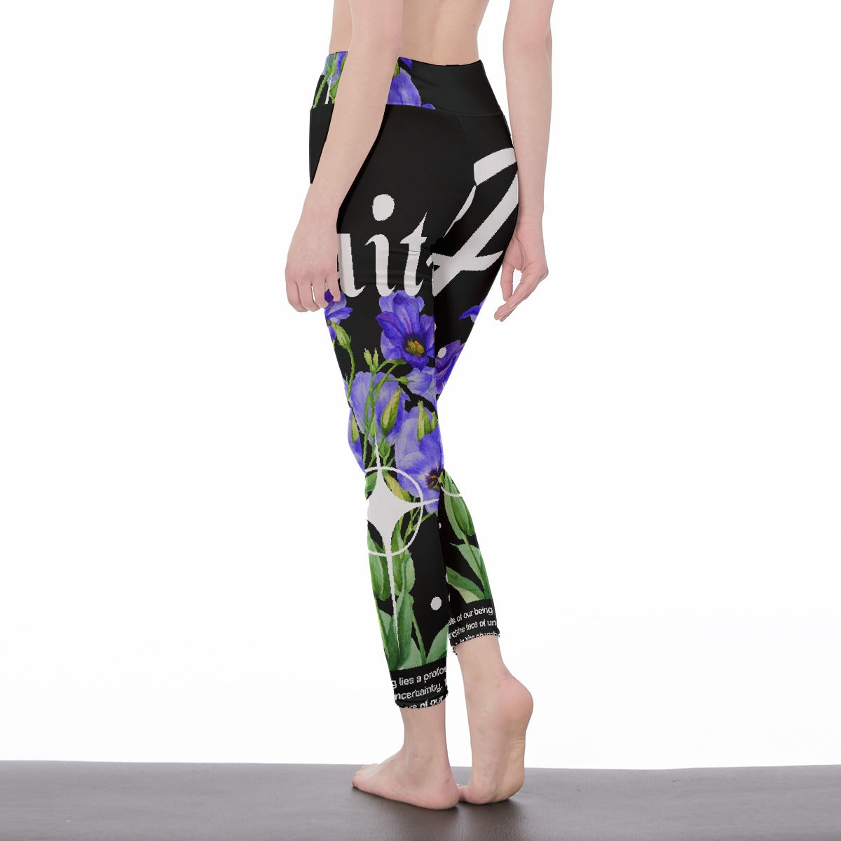 All-Over Print Women's High Waist Leggings | Side Stitch Closure