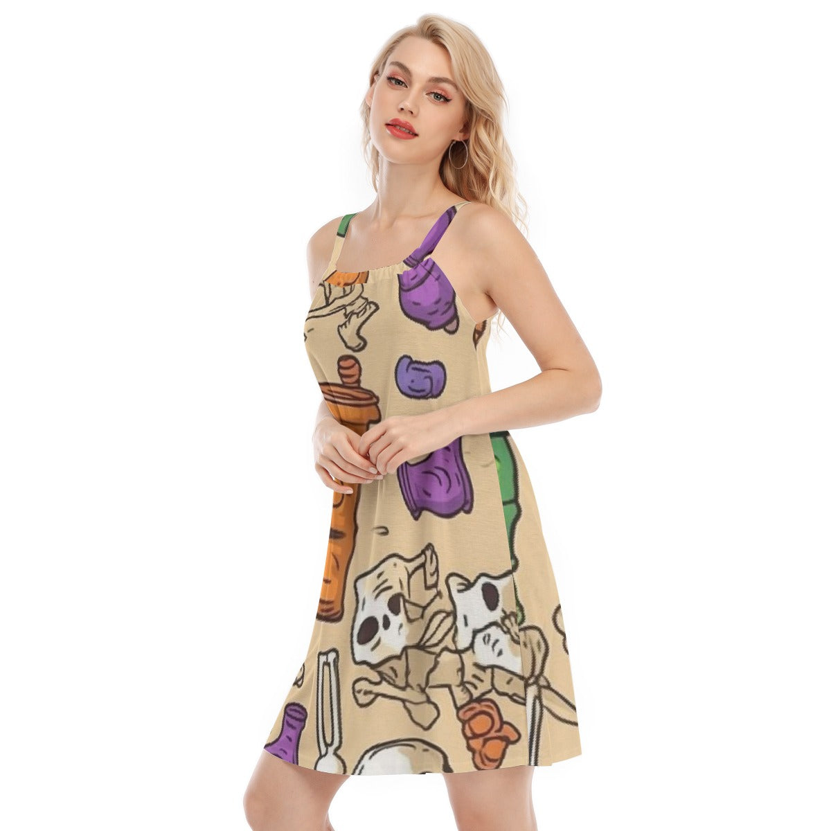 All-Over Print Women's Sleeveless Cami Dress