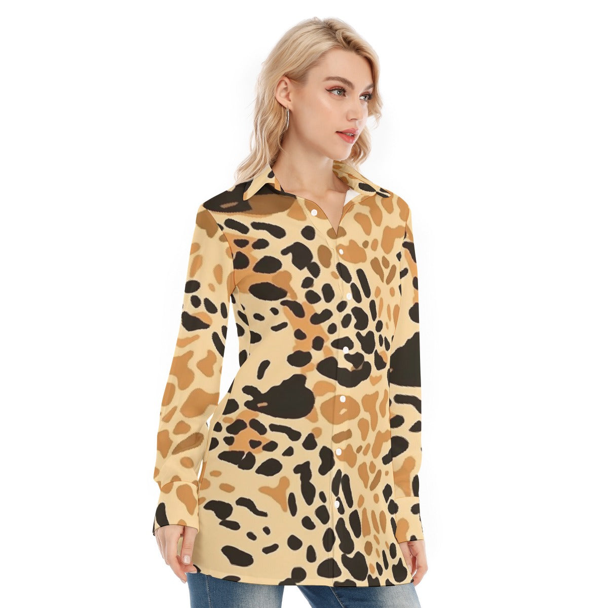 All-Over Print Women's Long Shirt