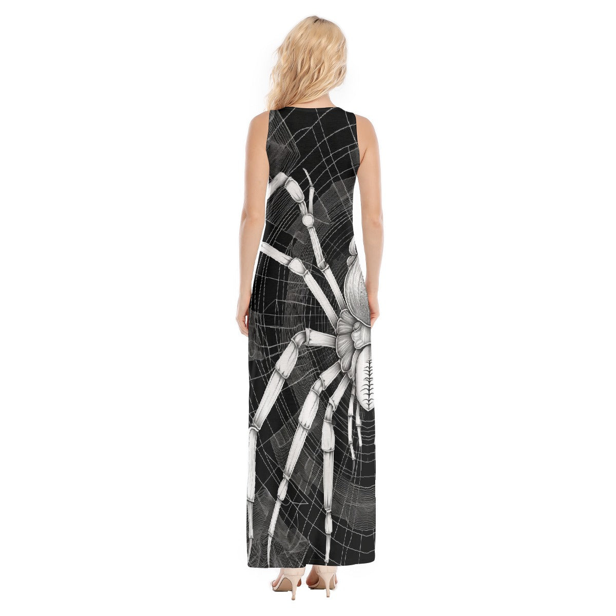 All-Over Print Women's Vest Dress | Length To Ankle