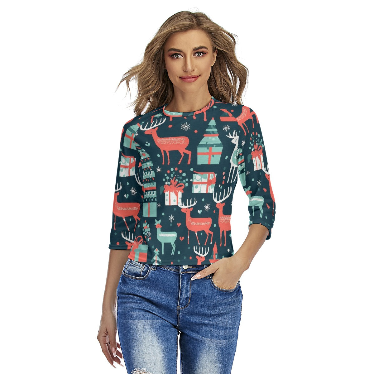 All-Over Print Women's Raglan Sleeves T-shirts