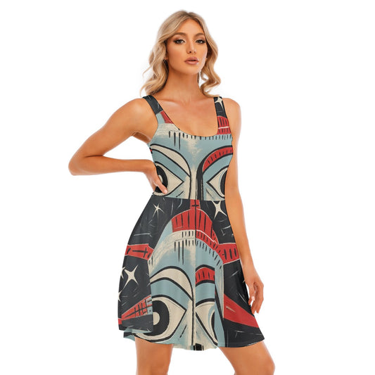 All-Over Print Women's Tank Vest Dress