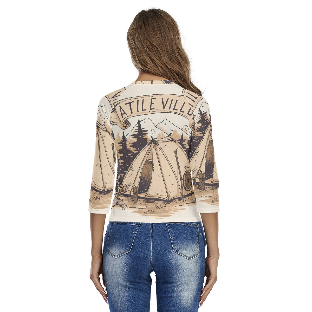 All-Over Print Women's Raglan Sleeves T-shirts