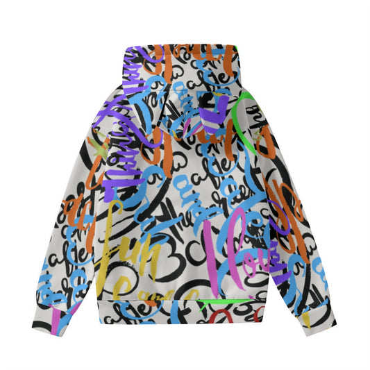 All-Over Print Women’s Hoodie With Decorative Ears