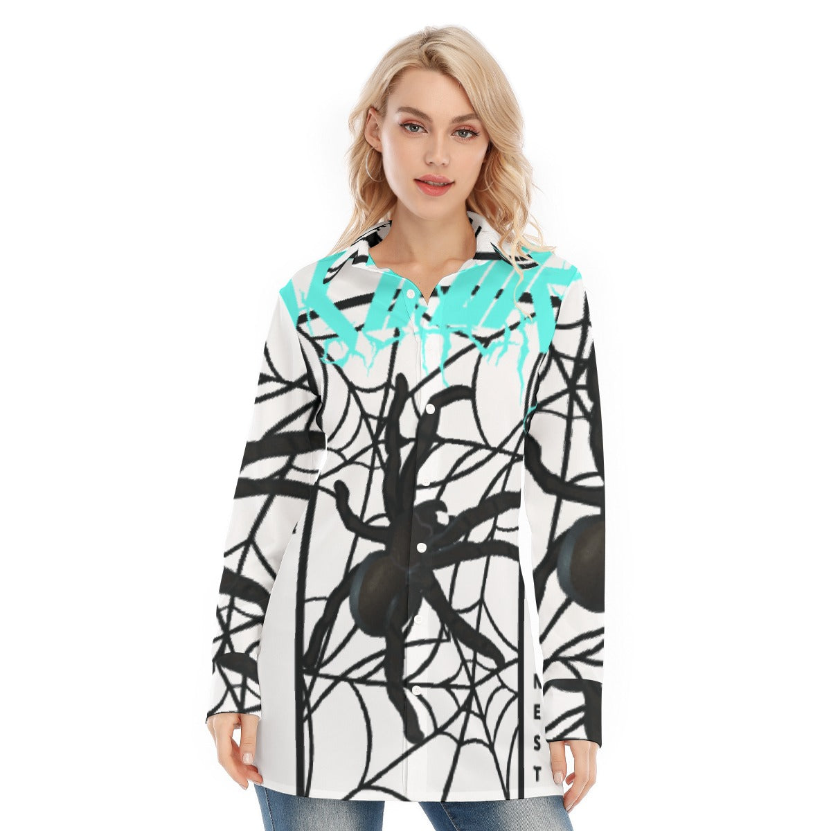 All-Over Print Women's Long Shirt