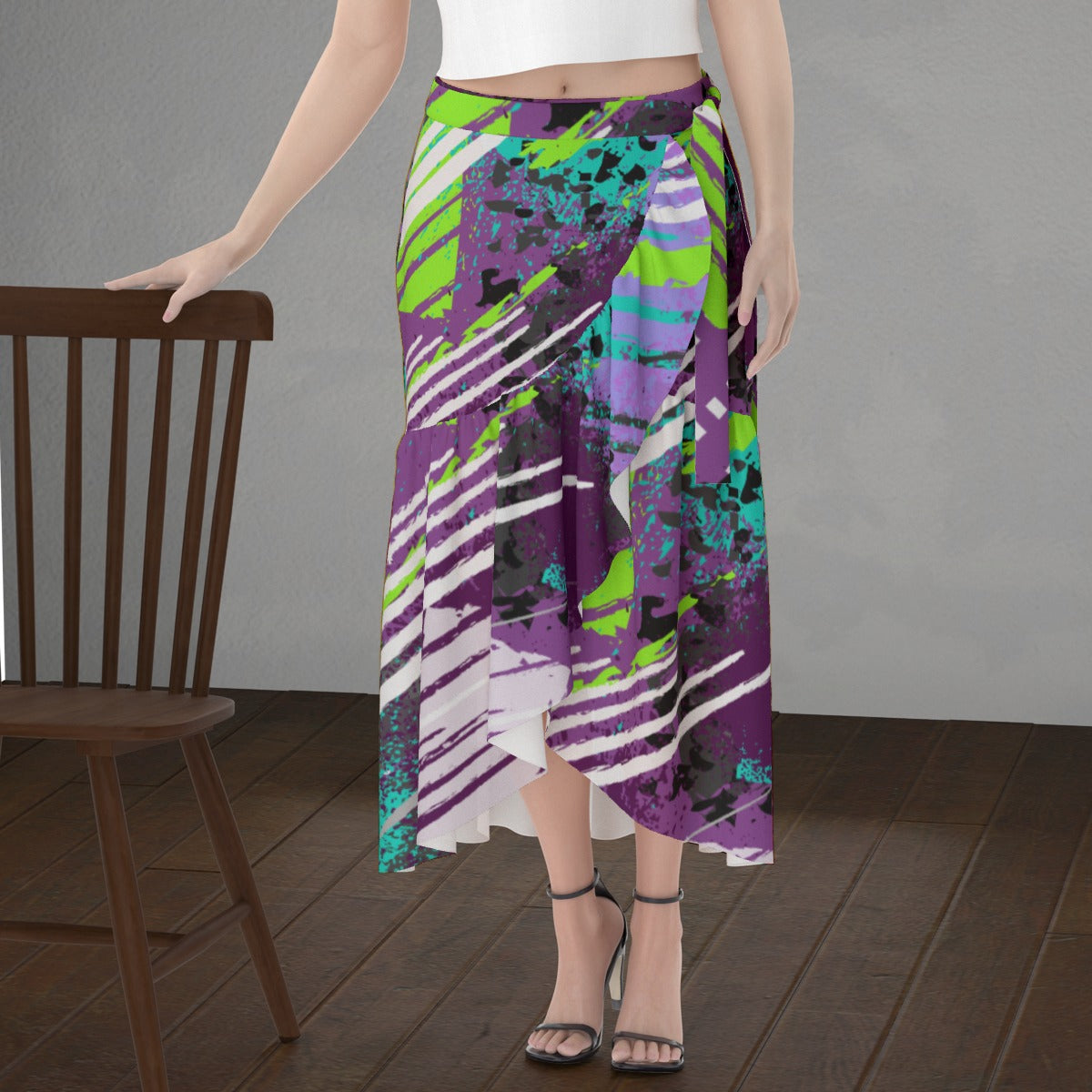 All-Over Print Women's Wrap Skirt