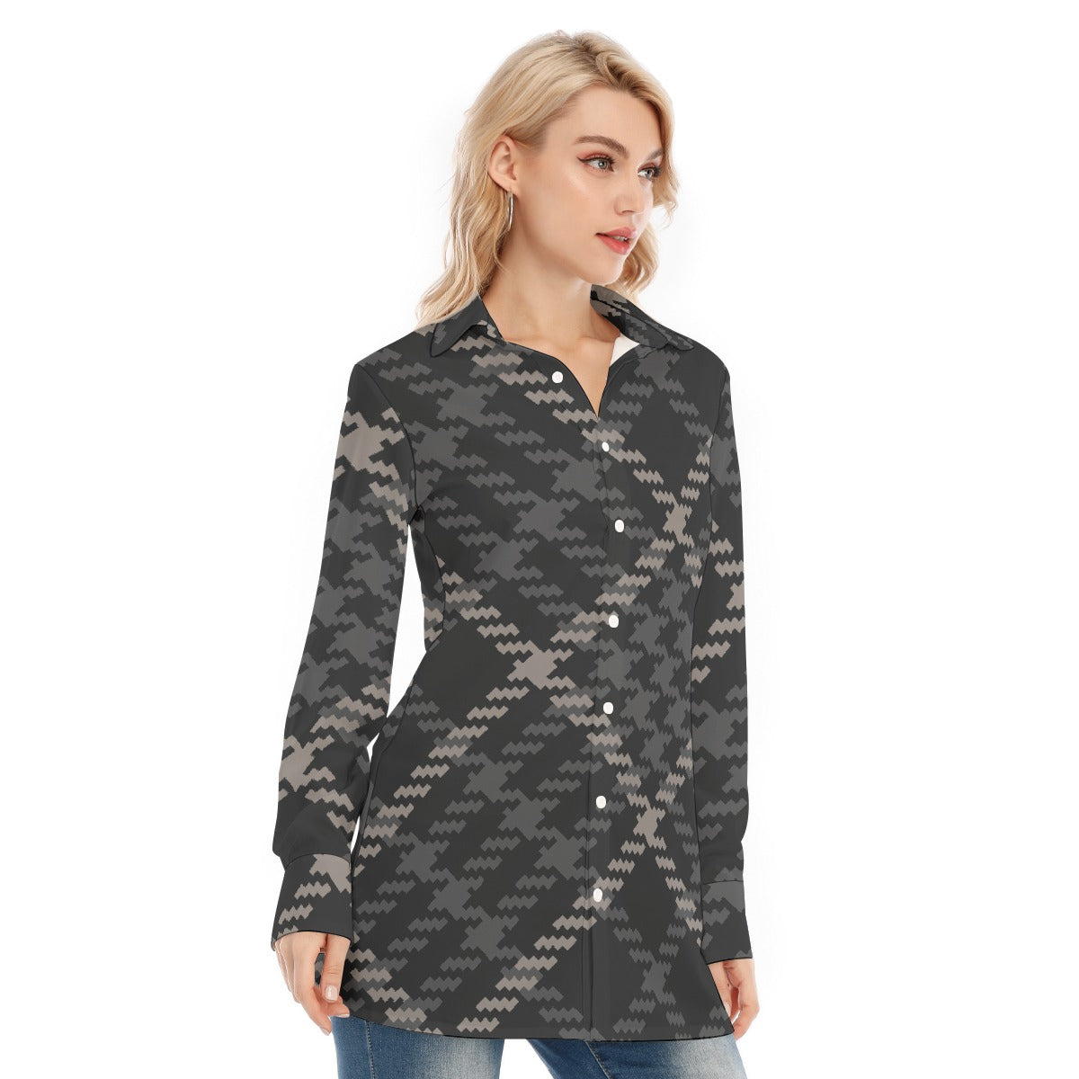 All-Over Print Women's Long Shirt