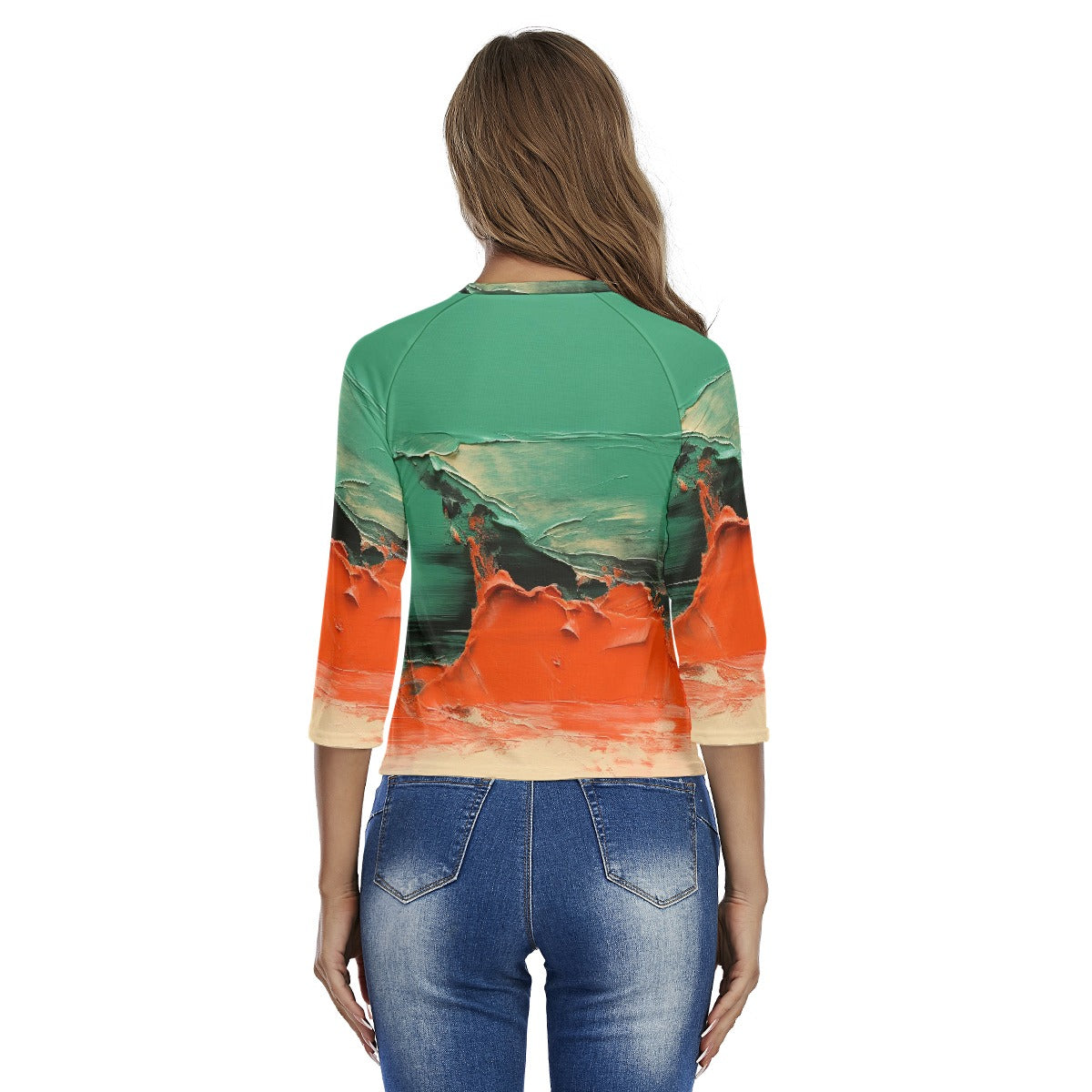 All-Over Print Women's Raglan Sleeves T-shirts