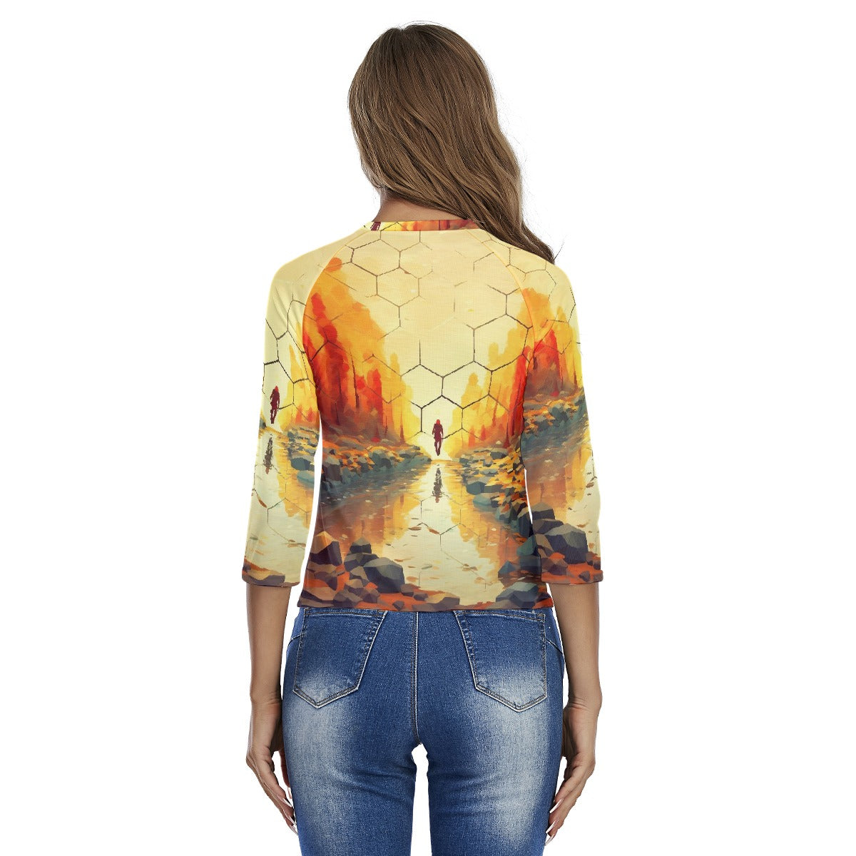 All-Over Print Women's Raglan Sleeves T-shirts