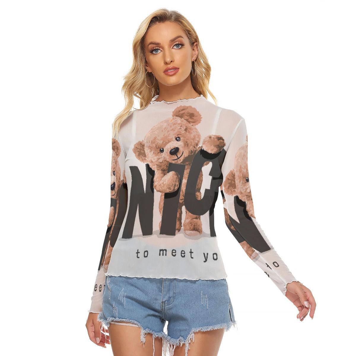 All-Over Print Women's Mesh T-shirt