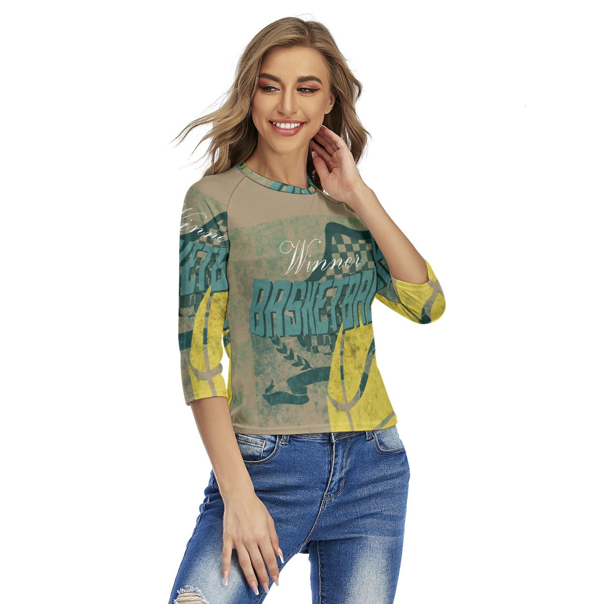 All-Over Print Women's Raglan Sleeves T-shirts