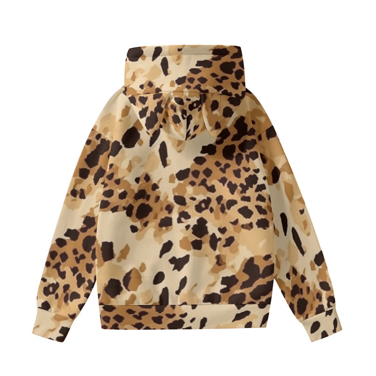 All-Over Print Women’s Hoodie With Decorative Ears