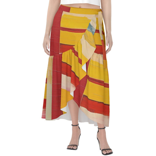 All-Over Print Women's Wrap Skirt