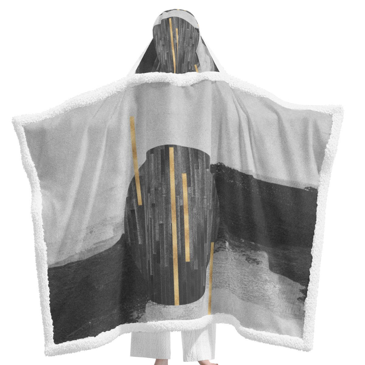 All-Over Print Unisex Wearable Hooded Blanket