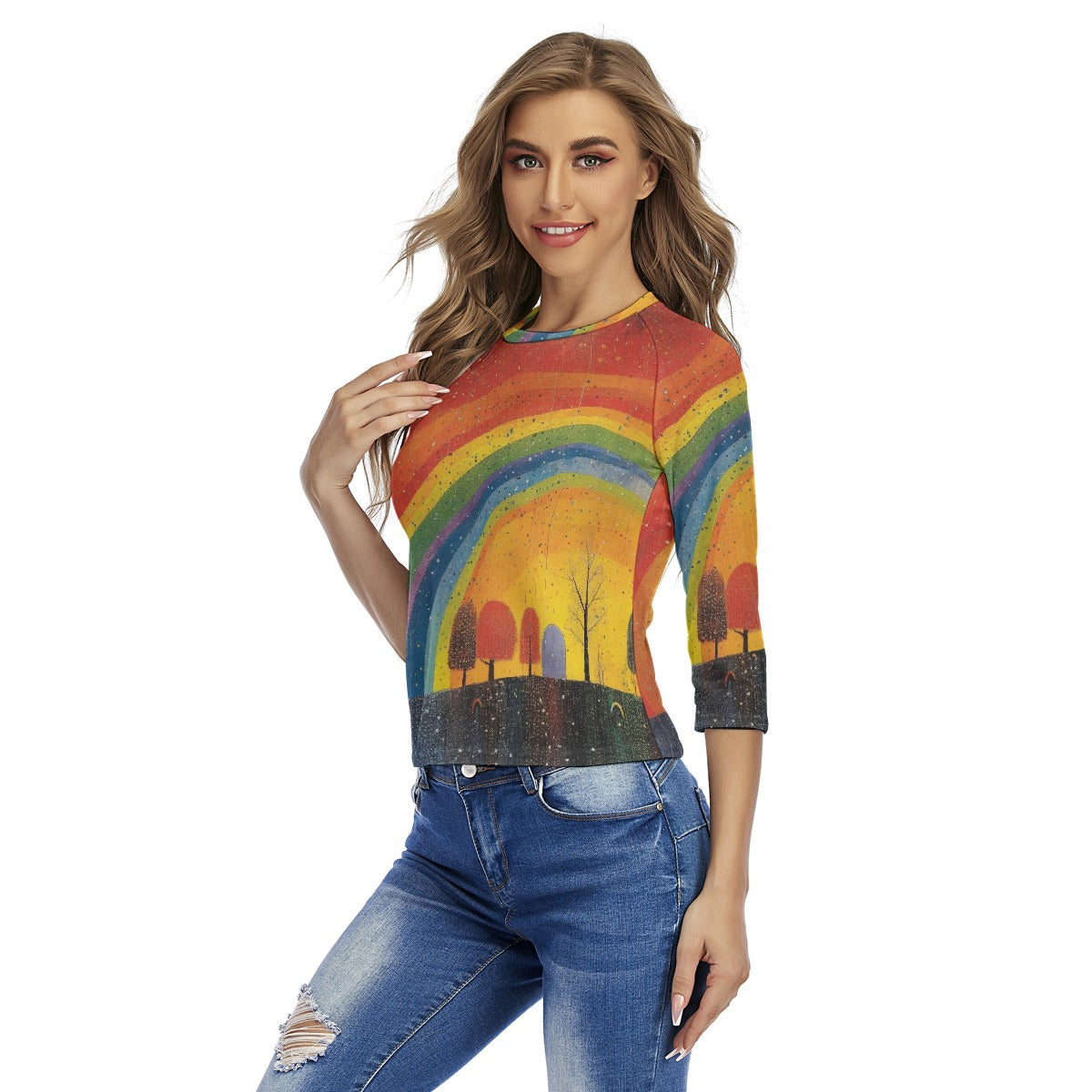 All-Over Print Women's Raglan Sleeves T-shirts