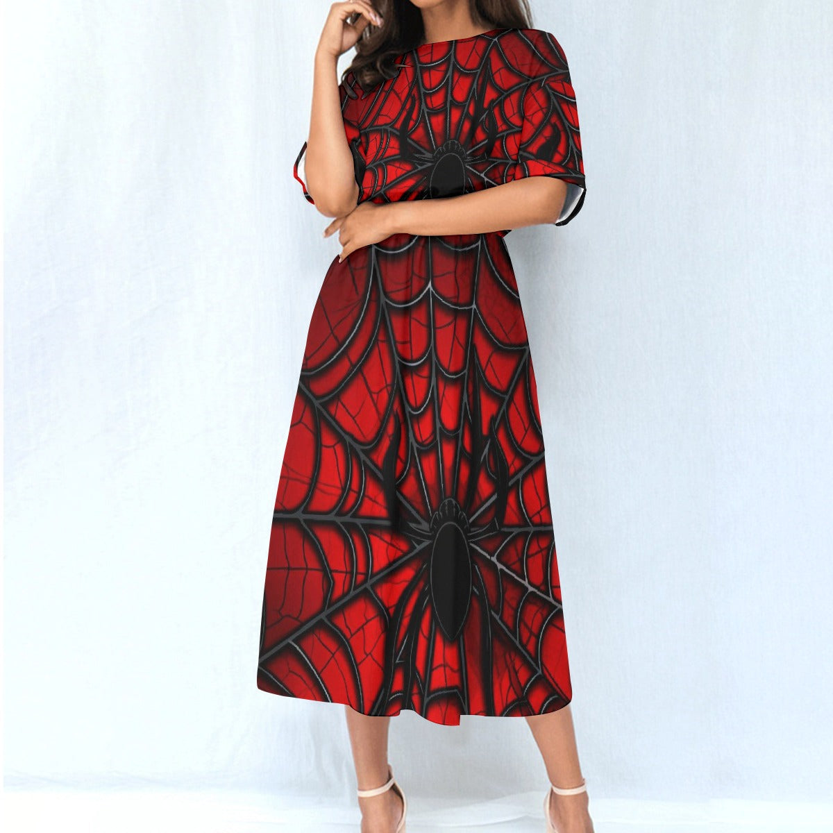 All-Over Print Women's Elastic Waist Dress