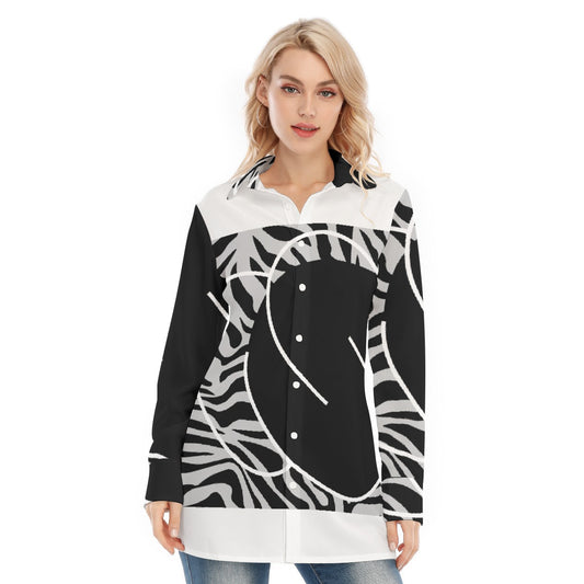 All-Over Print Women's Long Shirt