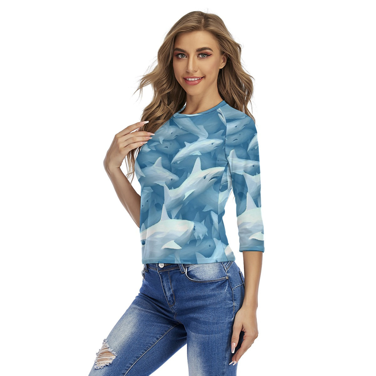 All-Over Print Women's Raglan Sleeves T-shirts