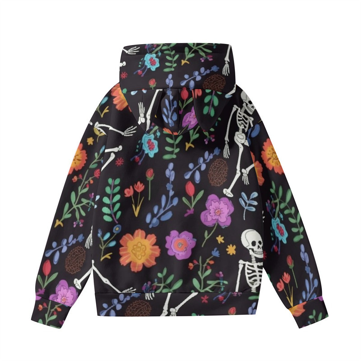 All-Over Print Women’s Hoodie With Decorative Ears