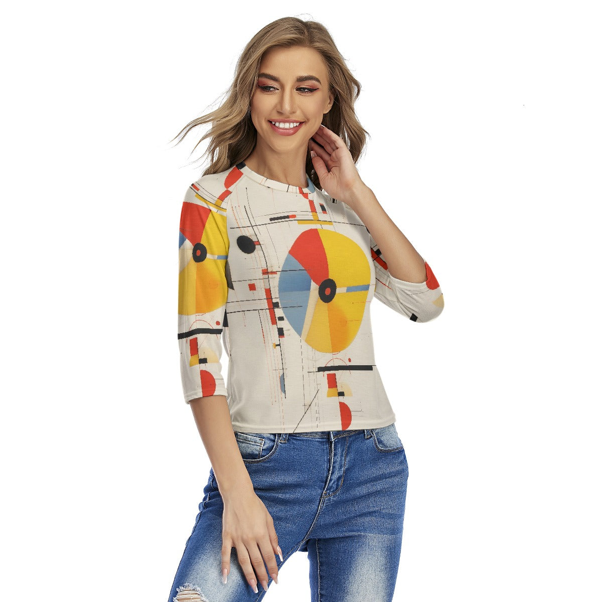 All-Over Print Women's Raglan Sleeves T-shirts