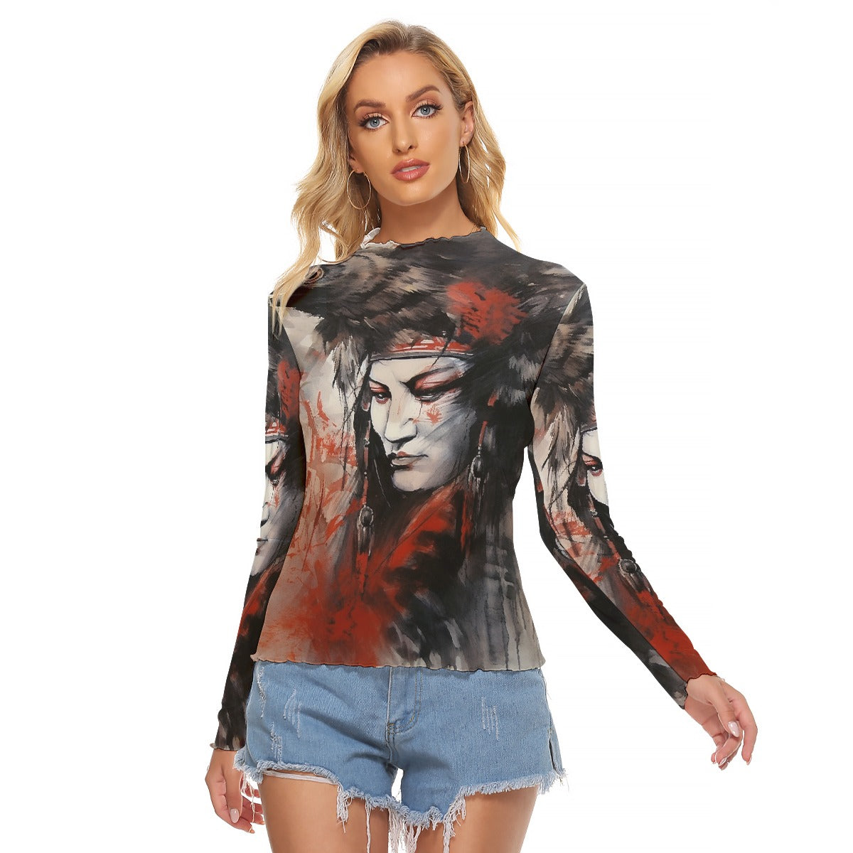 All-Over Print Women's Mesh T-shirt