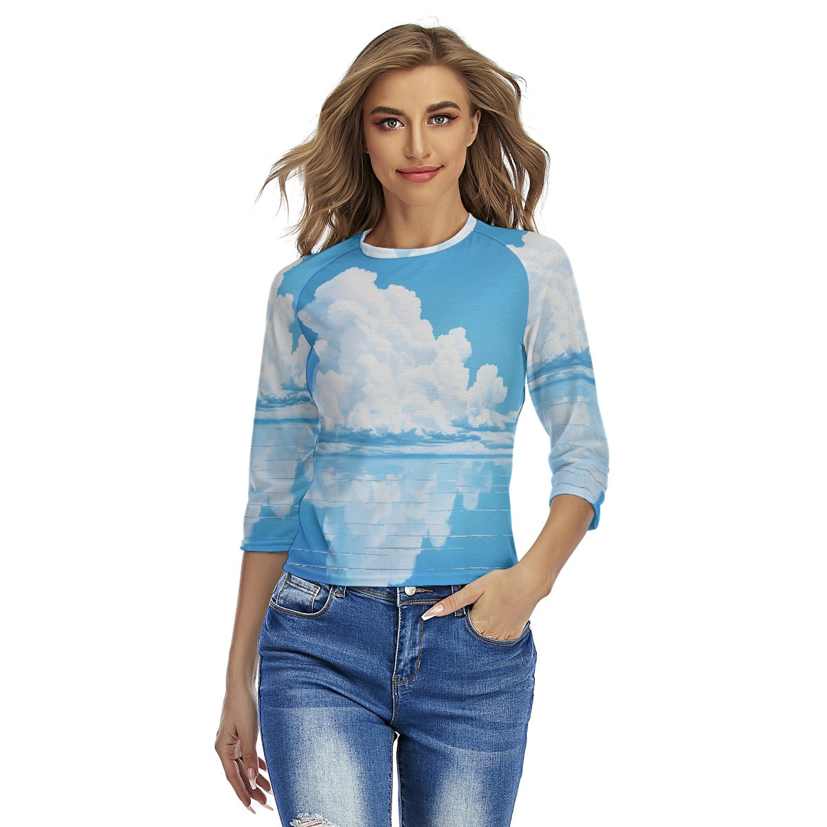 All-Over Print Women's Raglan Sleeves T-shirts