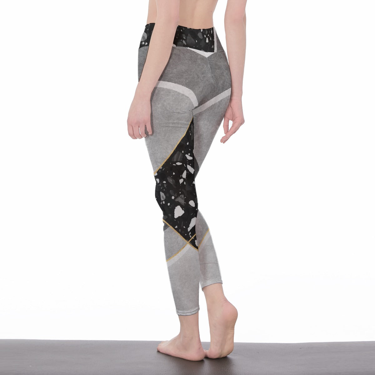 All-Over Print Women's High Waist Leggings | Side Stitch Closure