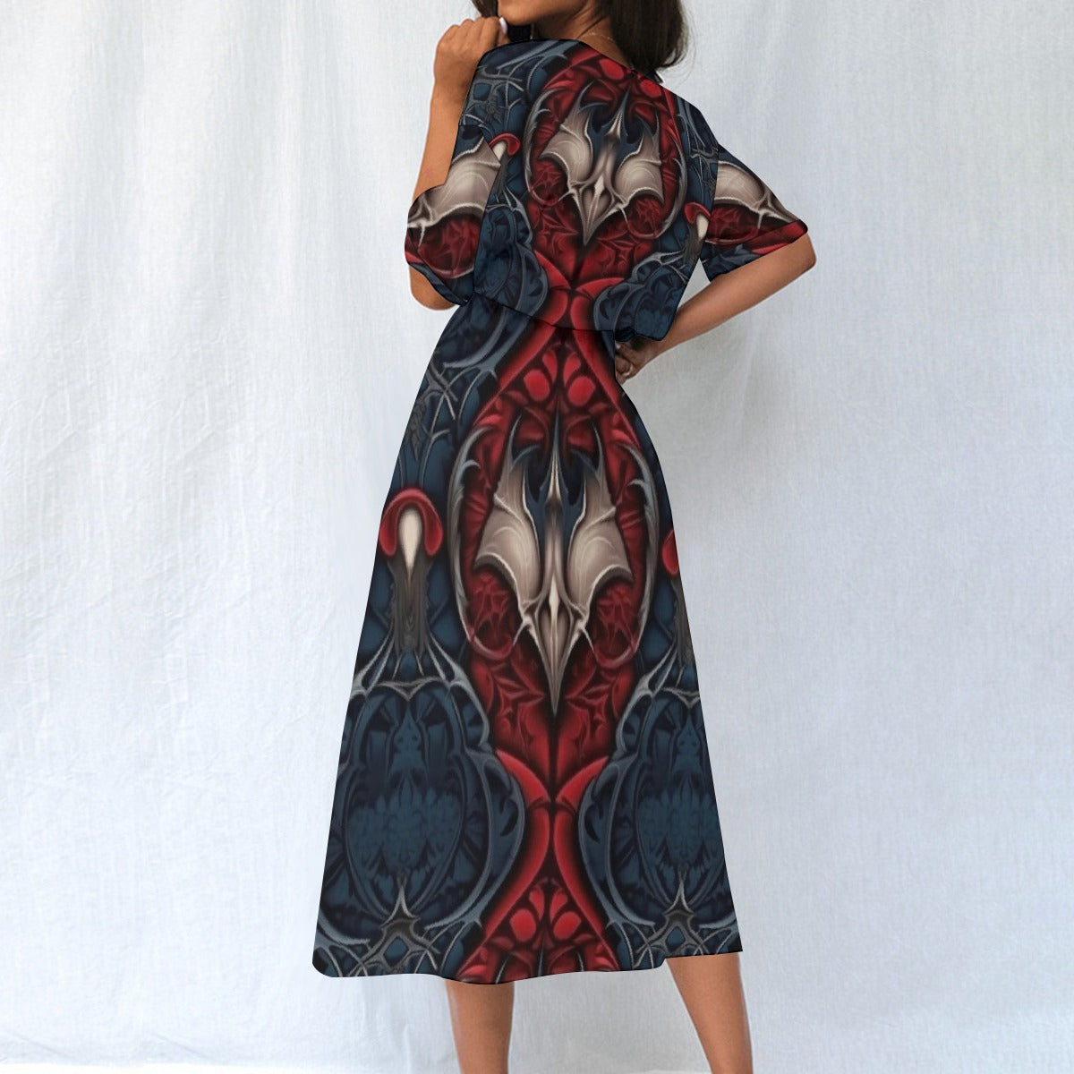 All-Over Print Women's Elastic Waist Dress