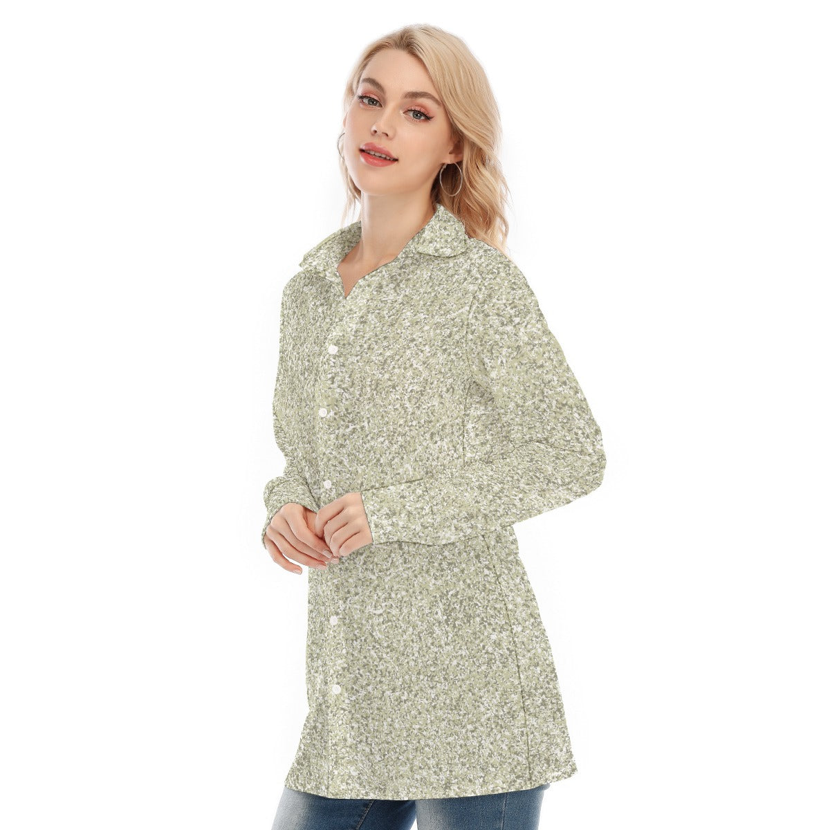 All-Over Print Women's Long Shirt