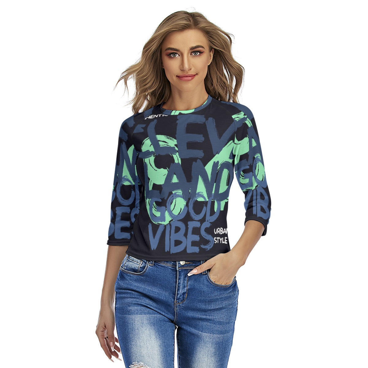 All-Over Print Women's Raglan Sleeves T-shirts