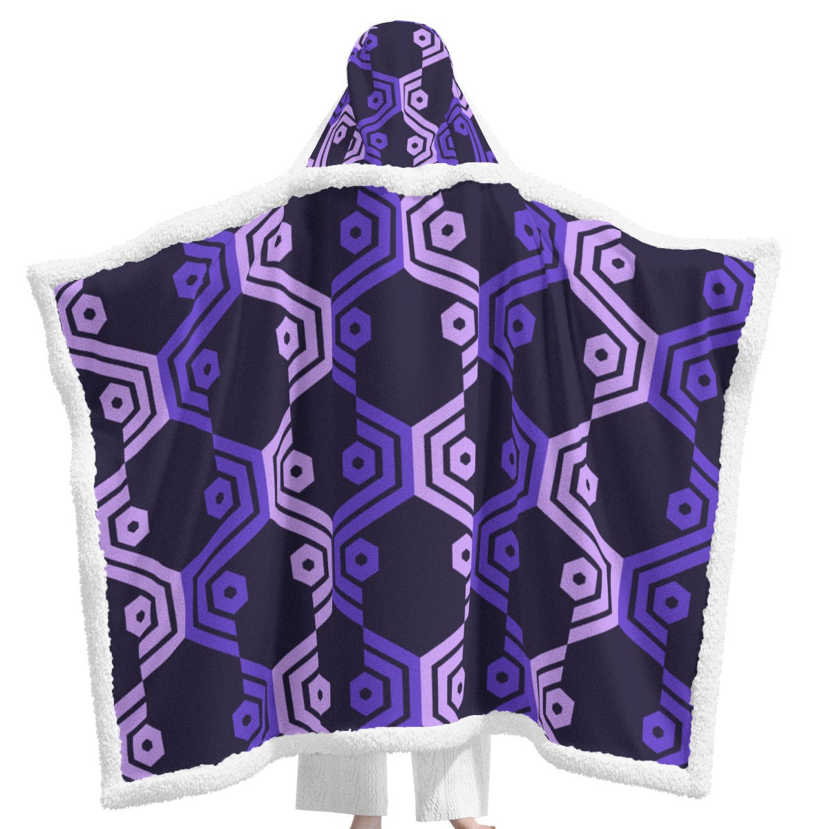 All-Over Print Unisex Wearable Hooded Blanket