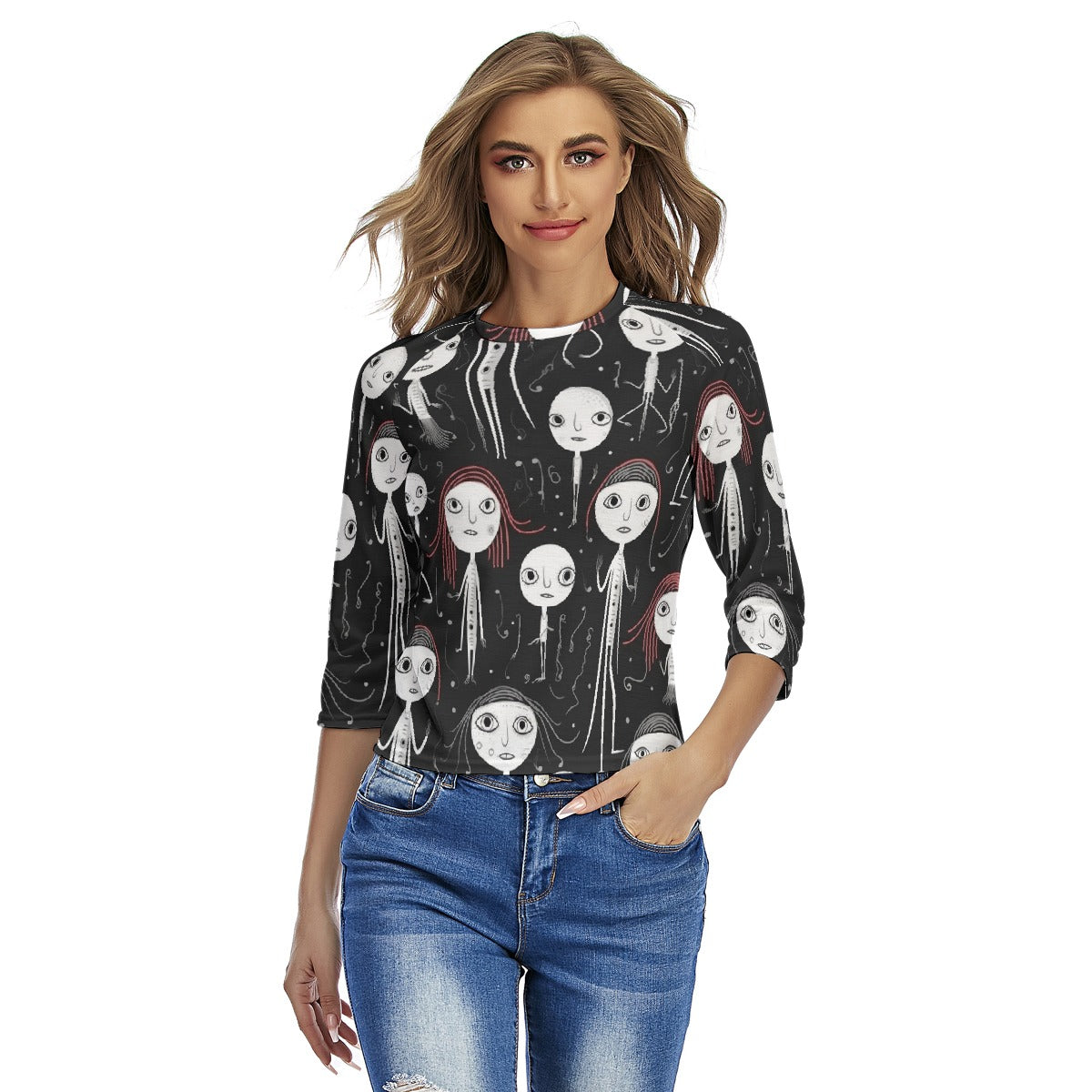 All-Over Print Women's Raglan Sleeves T-shirts