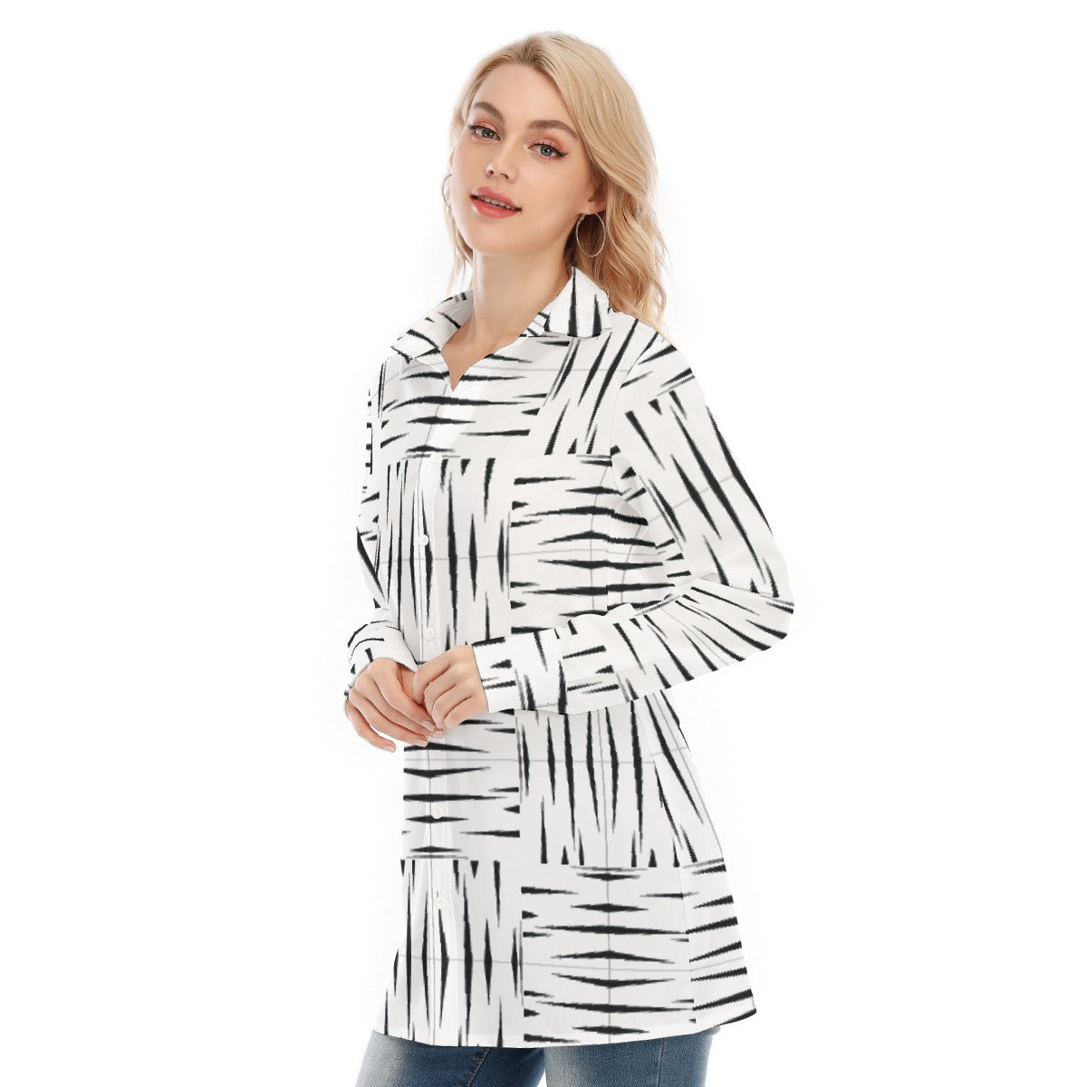 All-Over Print Women's Long Shirt