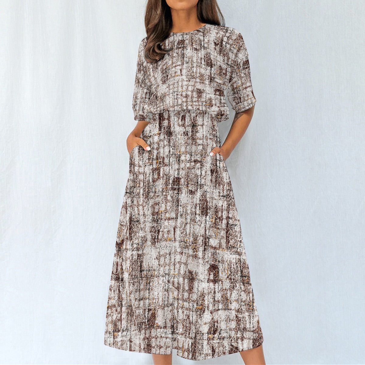 All-Over Print Women's Elastic Waist Dress