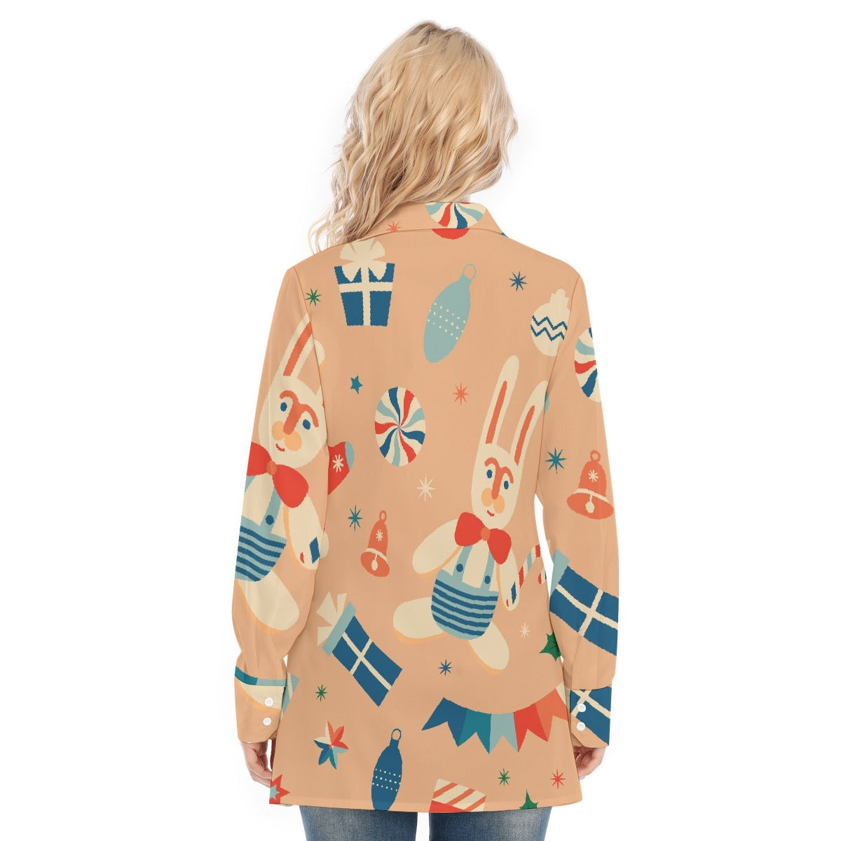 All-Over Print Women's Long Shirt