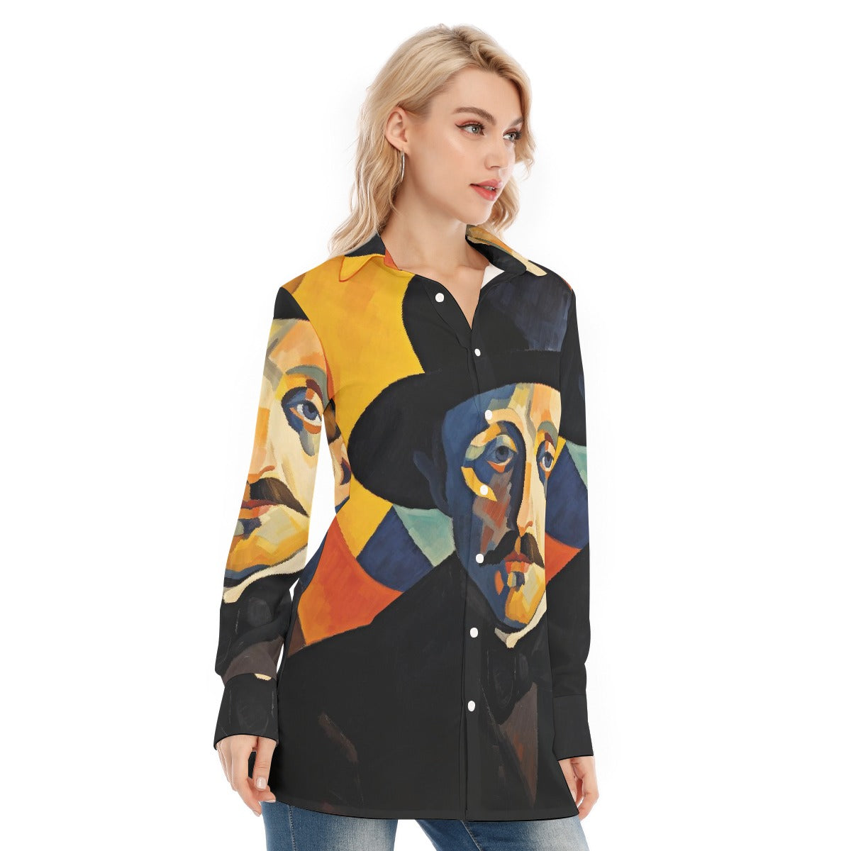 All-Over Print Women's Long Shirt