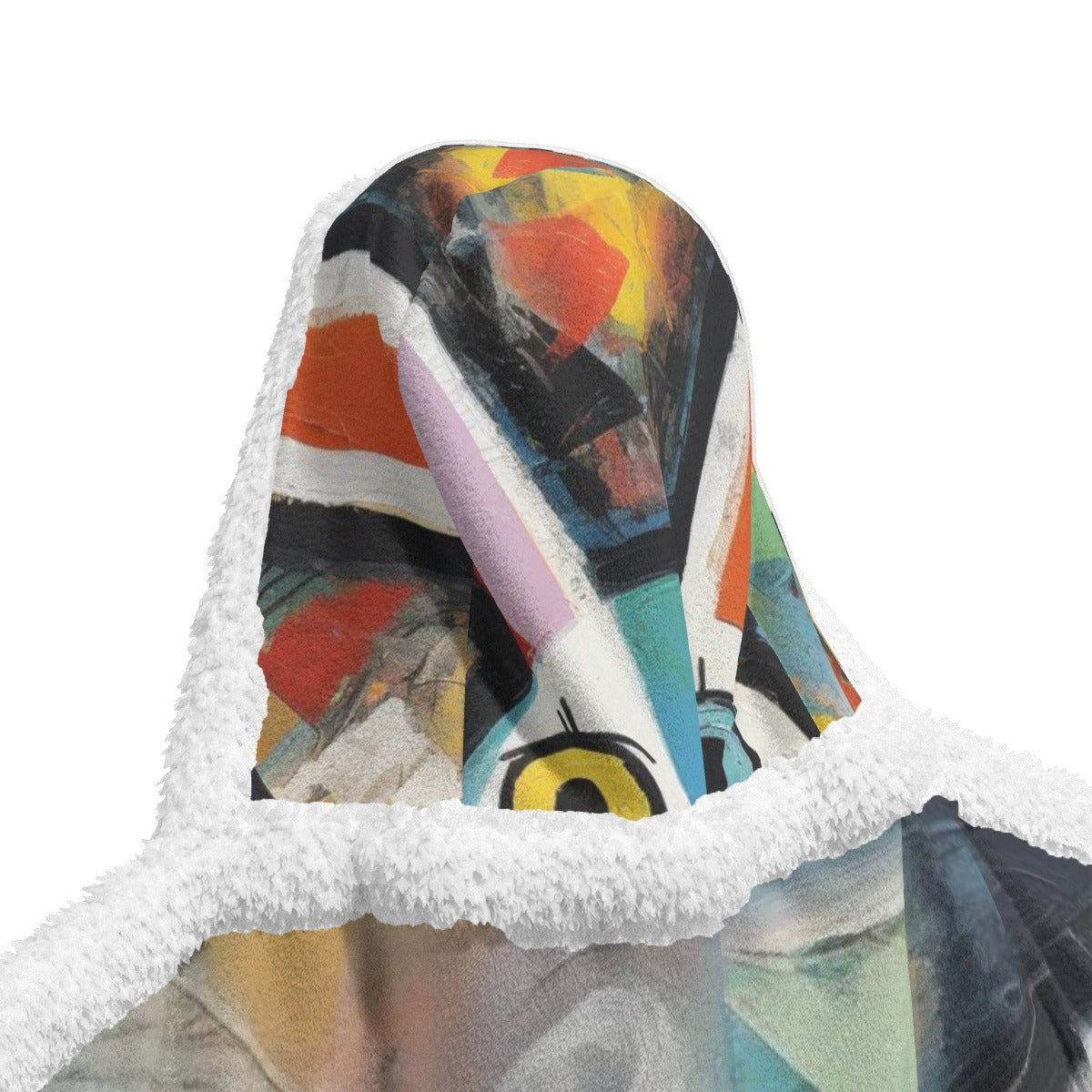 All-Over Print Unisex Wearable Hooded Blanket