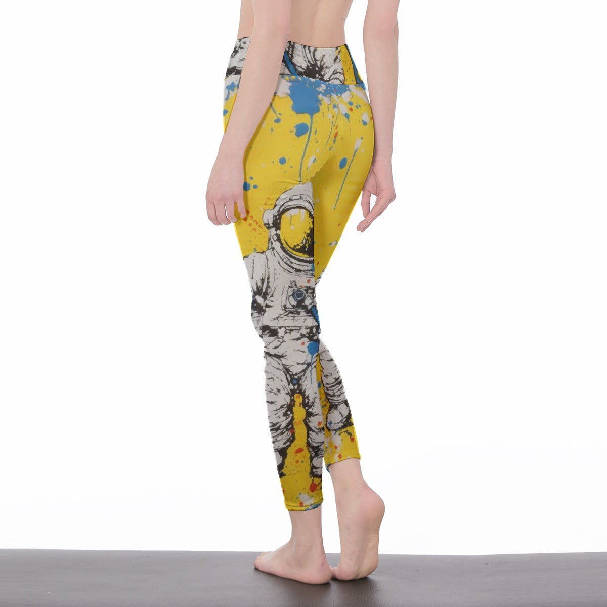 All-Over Print Women's High Waist Leggings | Side Stitch Closure