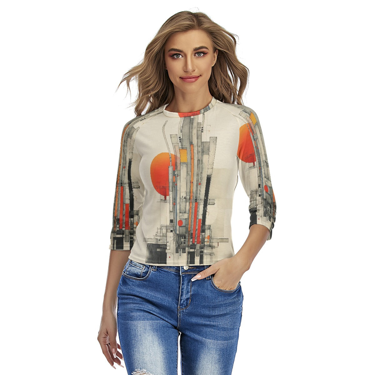 All-Over Print Women's Raglan Sleeves T-shirts