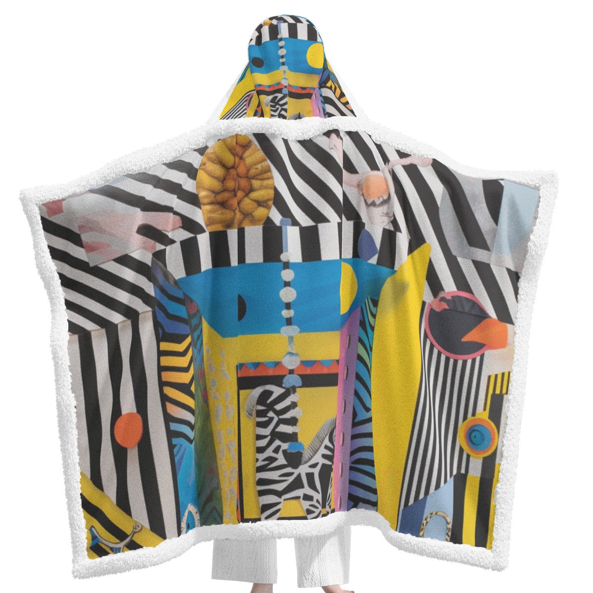 All-Over Print Unisex Wearable Hooded Blanket