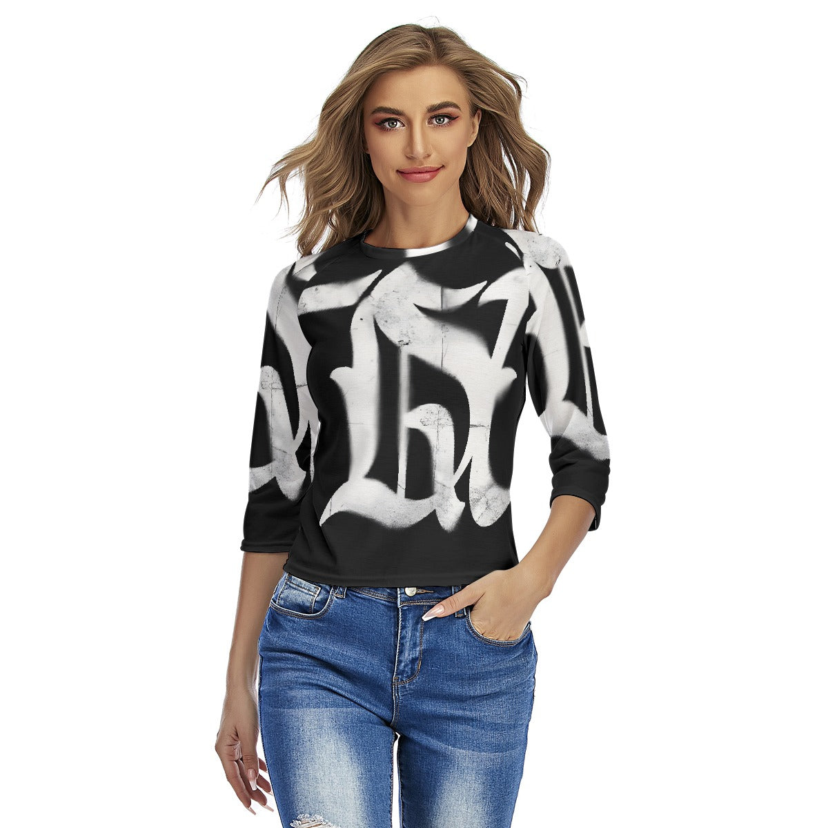 All-Over Print Women's Raglan Sleeves T-shirts